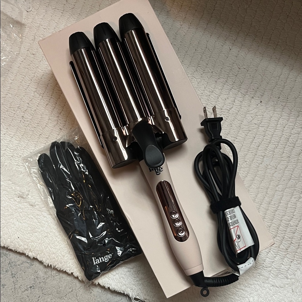 Lange Triple Barrel Hair Waver - Black and Silver